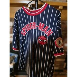 Marvel Spider-Man striped baseball jersey, Size L